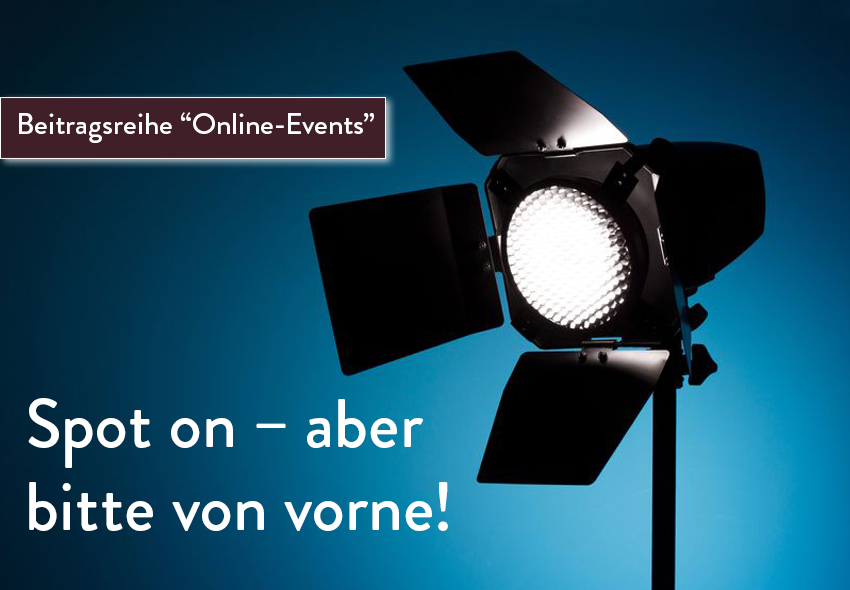 Optimale Beleuchtung bei Online-Events